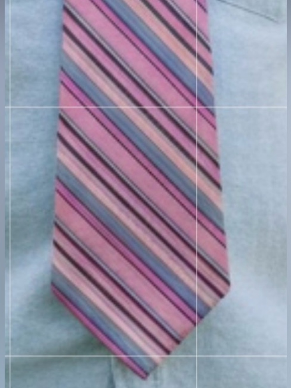 City of London Men's Pink Striped Silk Tie Whimsical